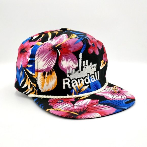 Vintage Randall Hawaiian Snapback Trucker Hat 90s